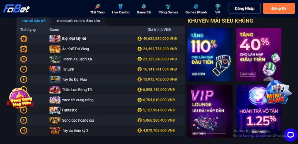 Thưởng nạp slot và bắn cá NK88